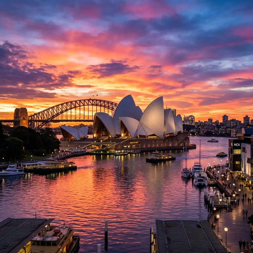 Sydney Opera House at sunset — Australia travel